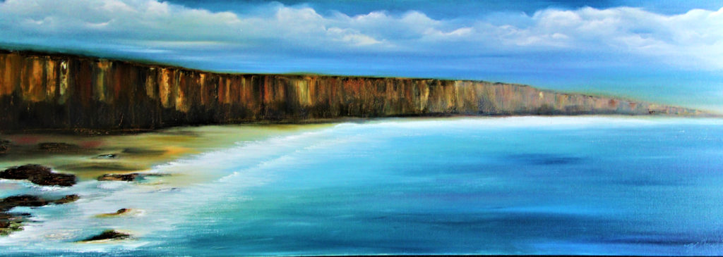 Oil painting of the Cliffs of Anglesea, Surf Coast Victoria